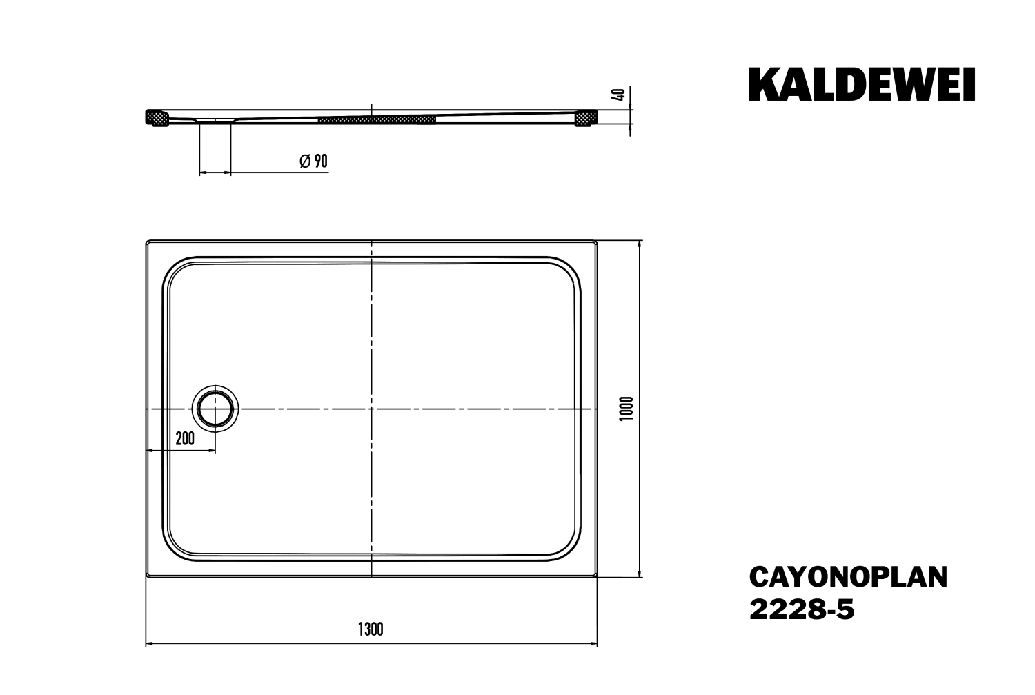 KA DW CAYONOPLAN Mod.2228-5,1000x1300mm, alpwe,Wt extrafl.