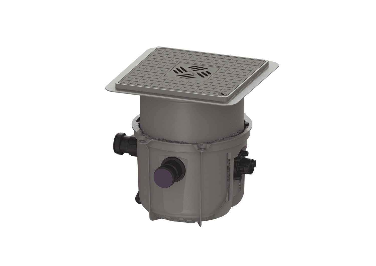 KESSEL-Hebeanlage Minilift L KTP 300-S1, Bodenplatte, schwarz