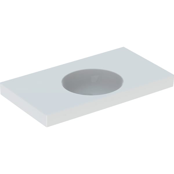 Geberit Preciosa II WT mit Ablagefläche 90x50cm, o. Hl., o. Ül., weiß, KeraTect