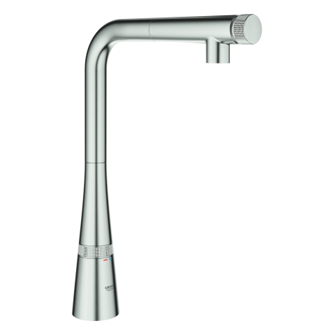 GROHE SPT-Batterie Zedra Smart Control 31593_2 L-Ausl. azb. Spülbr. supersteel