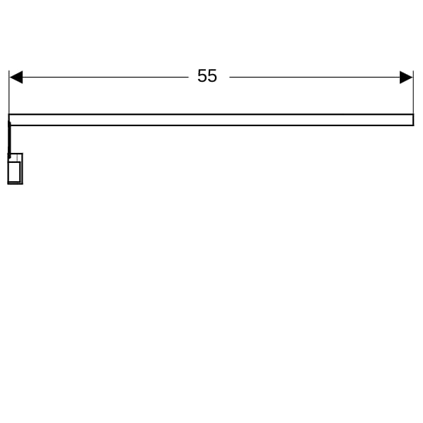Geberit Doppellichtleiste für Innenschublade Länge: 55cm