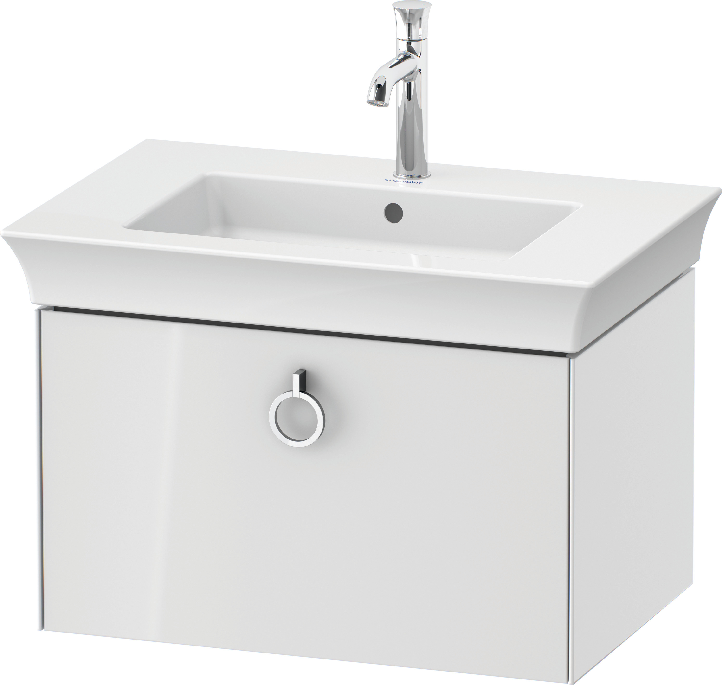 Duravit WTU wandh. White Tulip,1 Ausz., mit Griff,410x684x458,Weiß Hochglanz