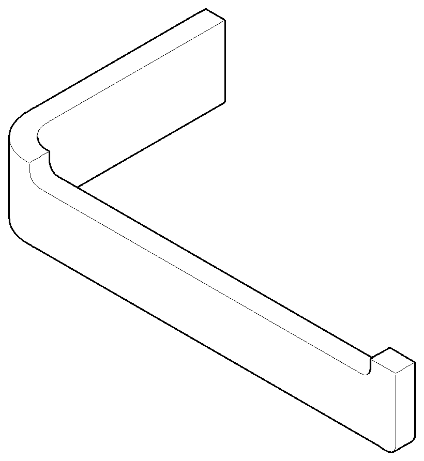 DO Halter für Papierrollenhalter ET 081771555 143 x 25 x 77 mm Chrom