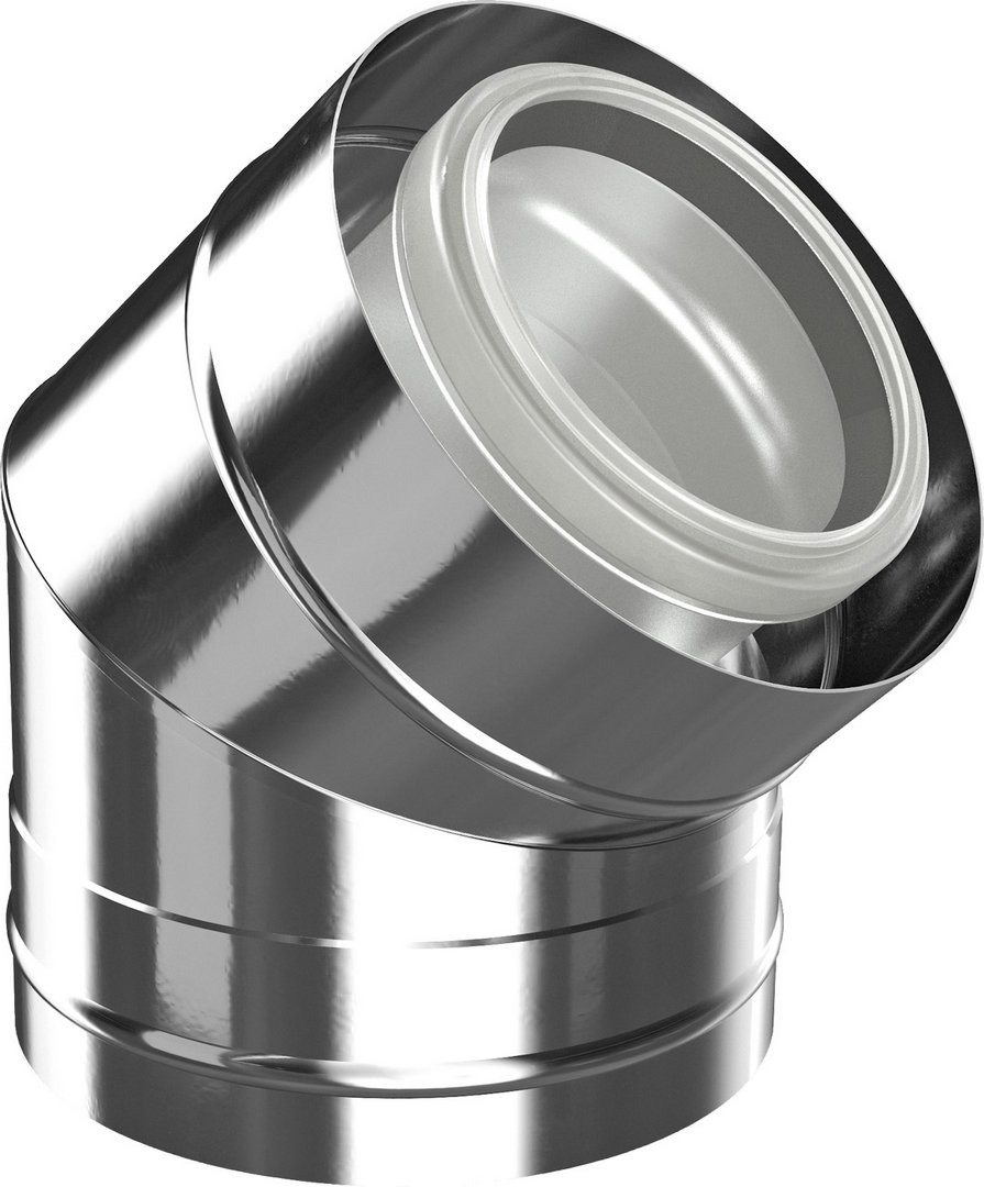 BOSCH Abgaszubehör FC-CE80-45 Bogen konzentr. d:80/125, 45Gr Edelstahl