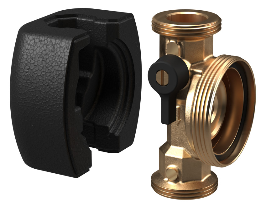 Vortex V-Pumpengehäuse 1 1/4"a mit Ventilen, Dichtring,2x Flachdichtung