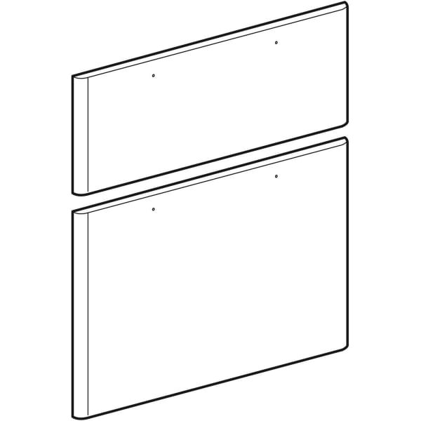 Geberit Set Schubladenfronten f. Unterschrank Waschtisch Smyle, Breite 90 cm, weiß