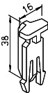 Helios FRS-FK Rohrfixierungsklammer ND 75 oder Oval 51, Satz = 10 Stück