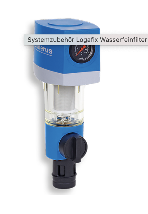 Buderus Rückspülfilter mit Druckminderer DN25 1' Feinfilterkombination 1,5-16,0 bar 30 GrC Hauswasserstation 7738306434