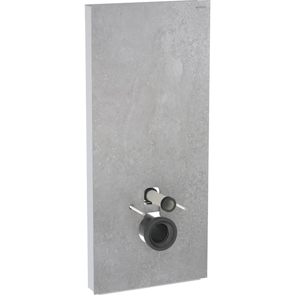 Geberit Monolith Plus Sanitärmodul f. WWC 114cm Steinzeug Betonoptik, Aluminium