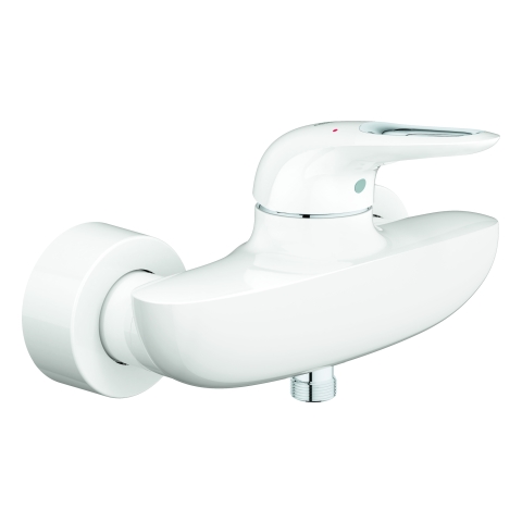 GROHE Einhand-Brausebatterie Eurostyle 33590_3 Wandmontage moon white/chrom