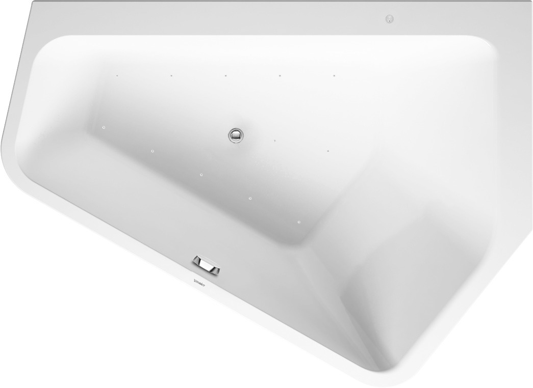 Duravit Paiova 5 Whirlw. 1770x1300mm Einbau Ecke R,Rückens.2 Pos.R,Air-Syst.,Weiß