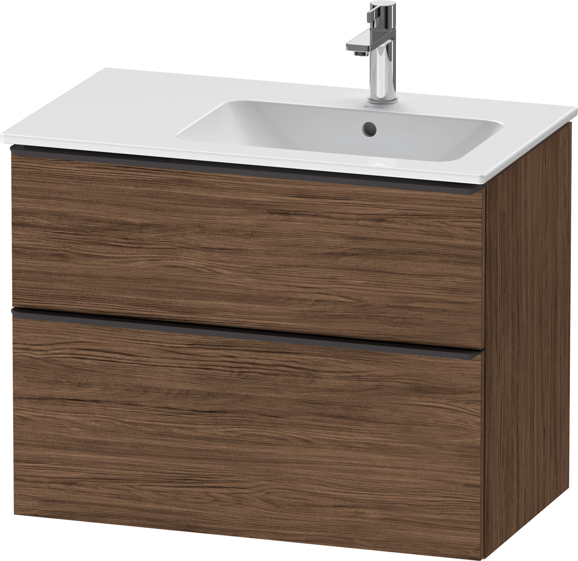 Duravit D-Neo WTU,Ausz:1,Schubk:1,GR:Dia.Schw 810x462x625mm,Wandh,Nussb.Dkl.Matt,Dek.