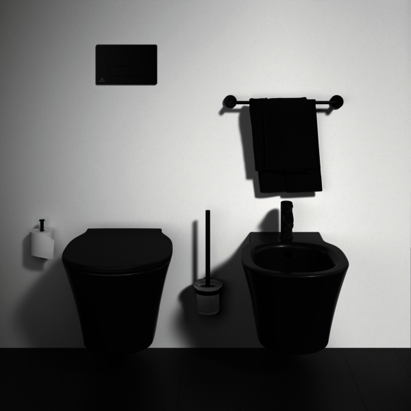 IS Wand-T-WC Connect Air AquaBlade unsichtbare Bef. 360x540x350mm Schwarz