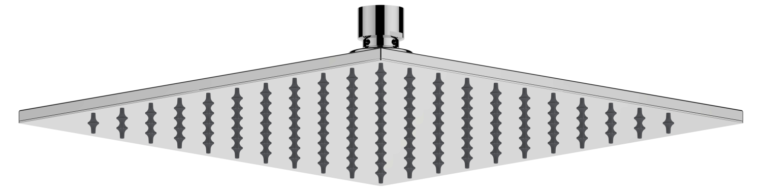 KEUCO Kopfbrause Armaturenzub. 59986, eckig, 200x200 mm, Chrom-finish