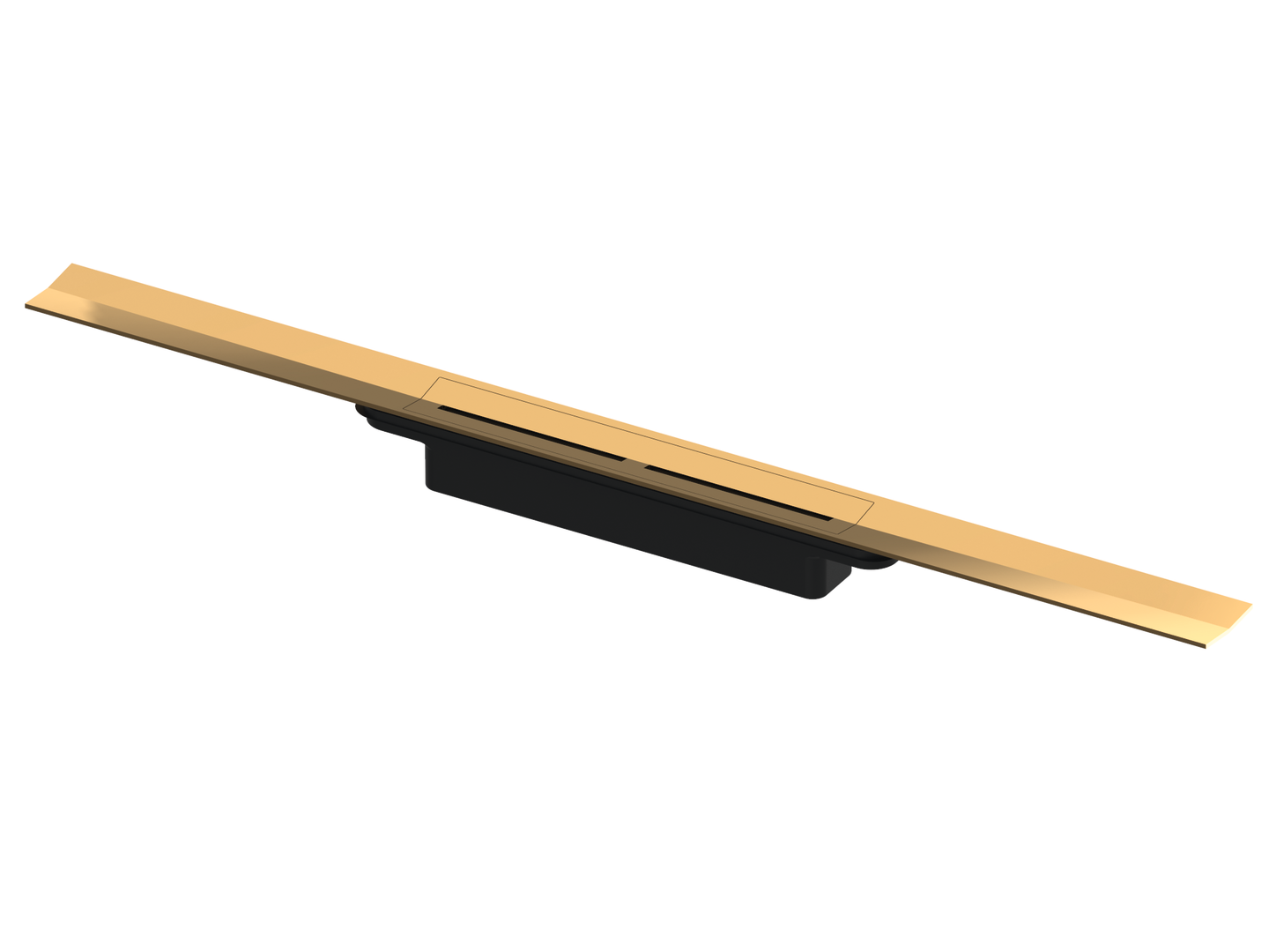 TECEdrainprofile Duschprofil, 900 mm, Edelstahl, Gold Optik glänzend