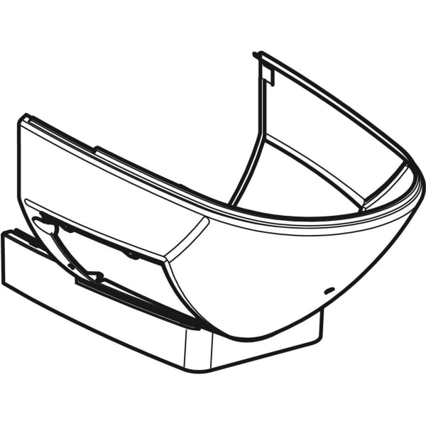 Geberit Verschalung für Stand WC f. Geberit AquaClean 8000plus, weiß