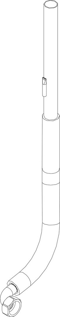 BOSCH Ersatzteil TTNR: 8738207569 Schlauch 685 mm