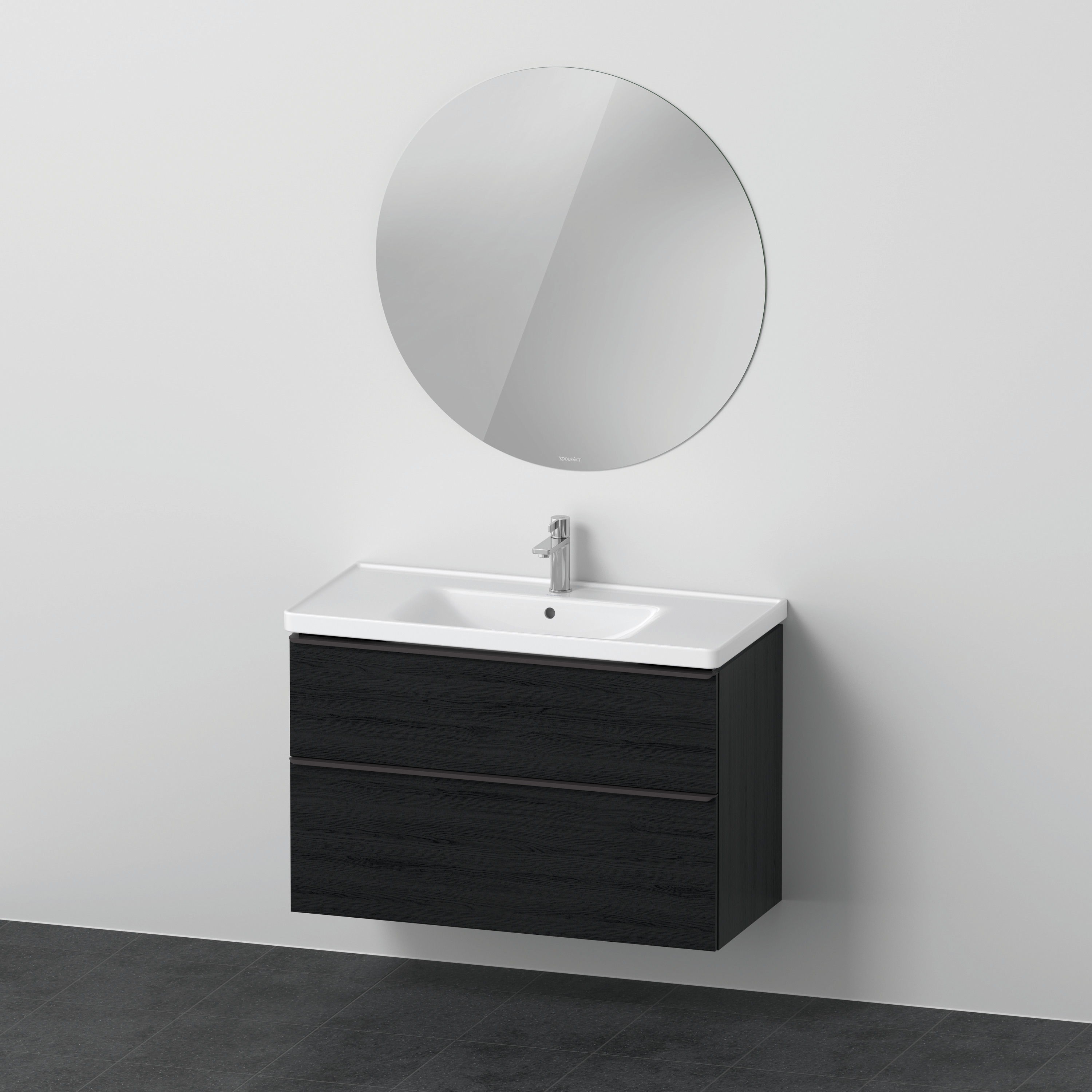 Duravit D-Neo Möbel-Set wandh. 1000x480mm WT,WTU Ausz 1,SBK 1,SP Rund, Eiche Sch.