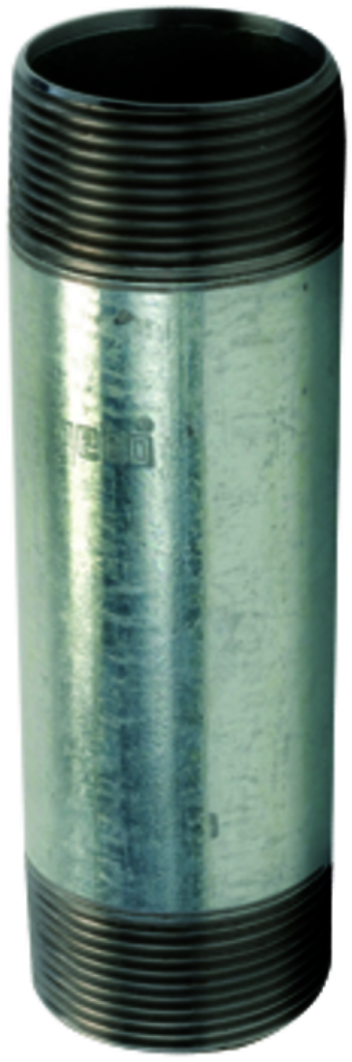 gebonipple, Rohrdoppelnippel Rohrdoppelnippel 1" x 30 mm - schwarz