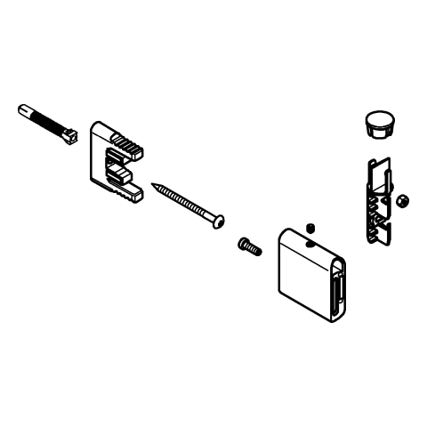 GROHE Brausestangenhalter 48425 für RSH SmartActive hard graphite gebürstet GROHE Brausestangenhalter 48425 für RSH SmartActive hard graphite gebürstet