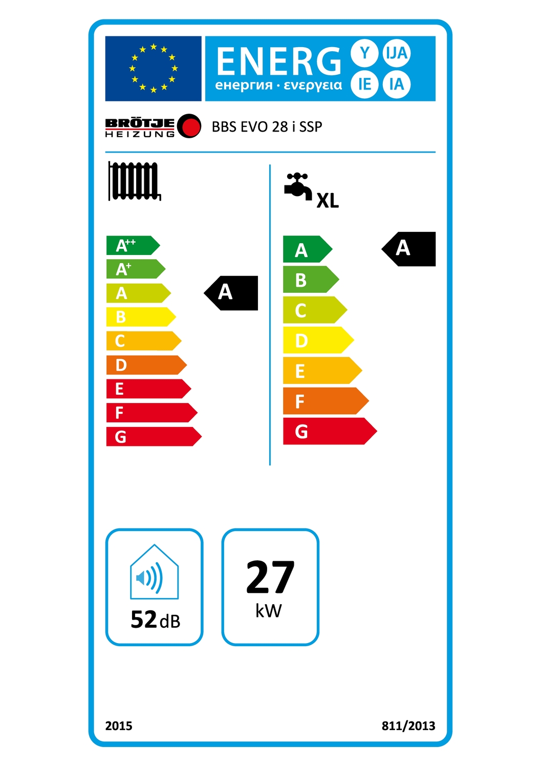 Brötje EcoCondens BBS EVO 28 I SSP Gas-Brennwertkessel mit SSP