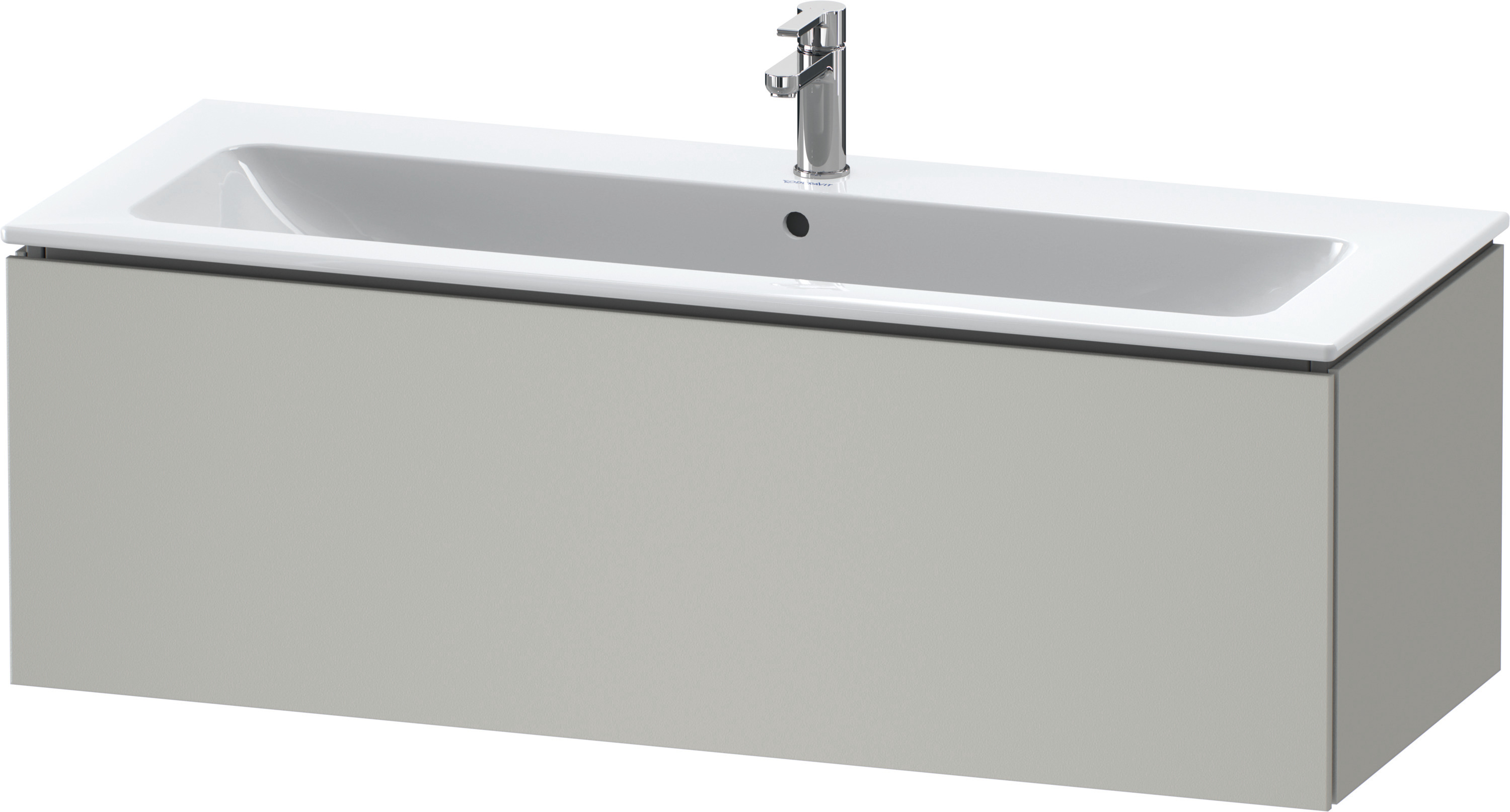 Duravit WTU wandh. L-Cube 481x1220x400mm 1 Auszug, f.233612, Betongrau Matt