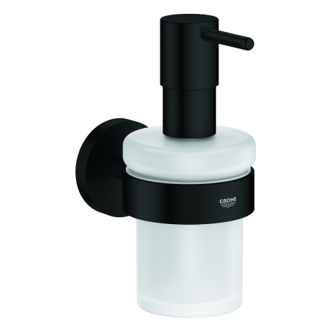 GROHE Seifenspender Essentials 102257 mit Halter matt black