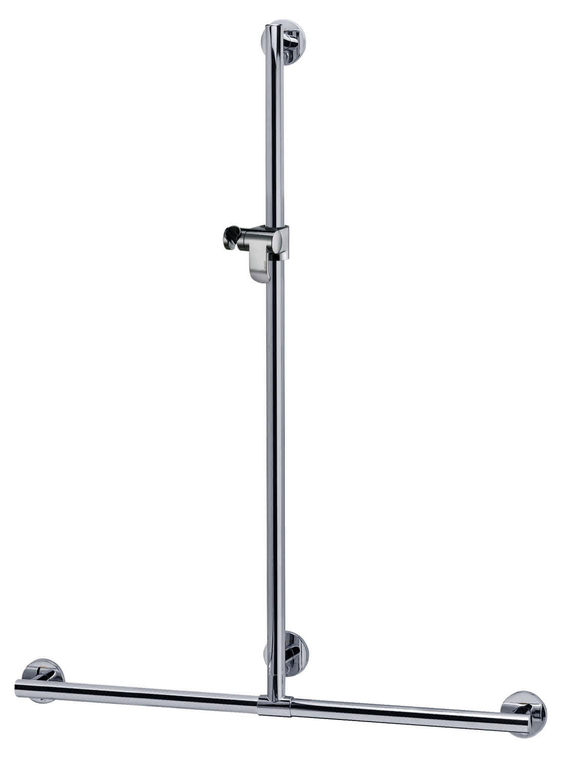 KEUCO Duschhandlauf Plan Care 34914, mit Brausestange, sil-elox, 1182/1263 mm