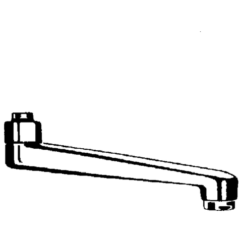 GROHE Gussauslauf 13430 3/4" mit Anschlagbegr. Ausld. 185mm H:64mm chrom