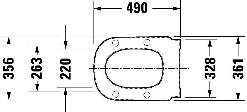 DU WC-Sitz D-Code ohne SoftClose Scharniere edelstahl, lang, weiß