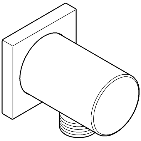GROHE Wandanschlussbogen Rainshower 27076 mit Außengewinde chrom