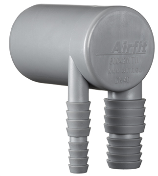 airfit Doppel-Anschlusswinkel DN 40 für Waschmaschine u. Kondenstrockner