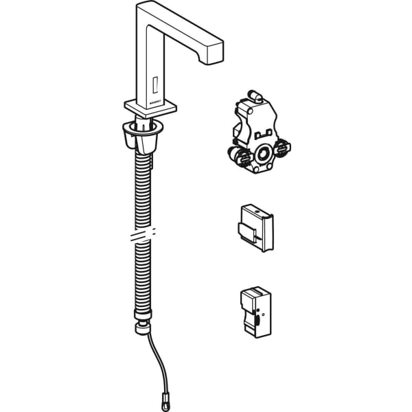 Geberit Brenta WT-Arm., Standmontage, Netz für UP-Funkt.Box, o.Misch., edst.gebü.