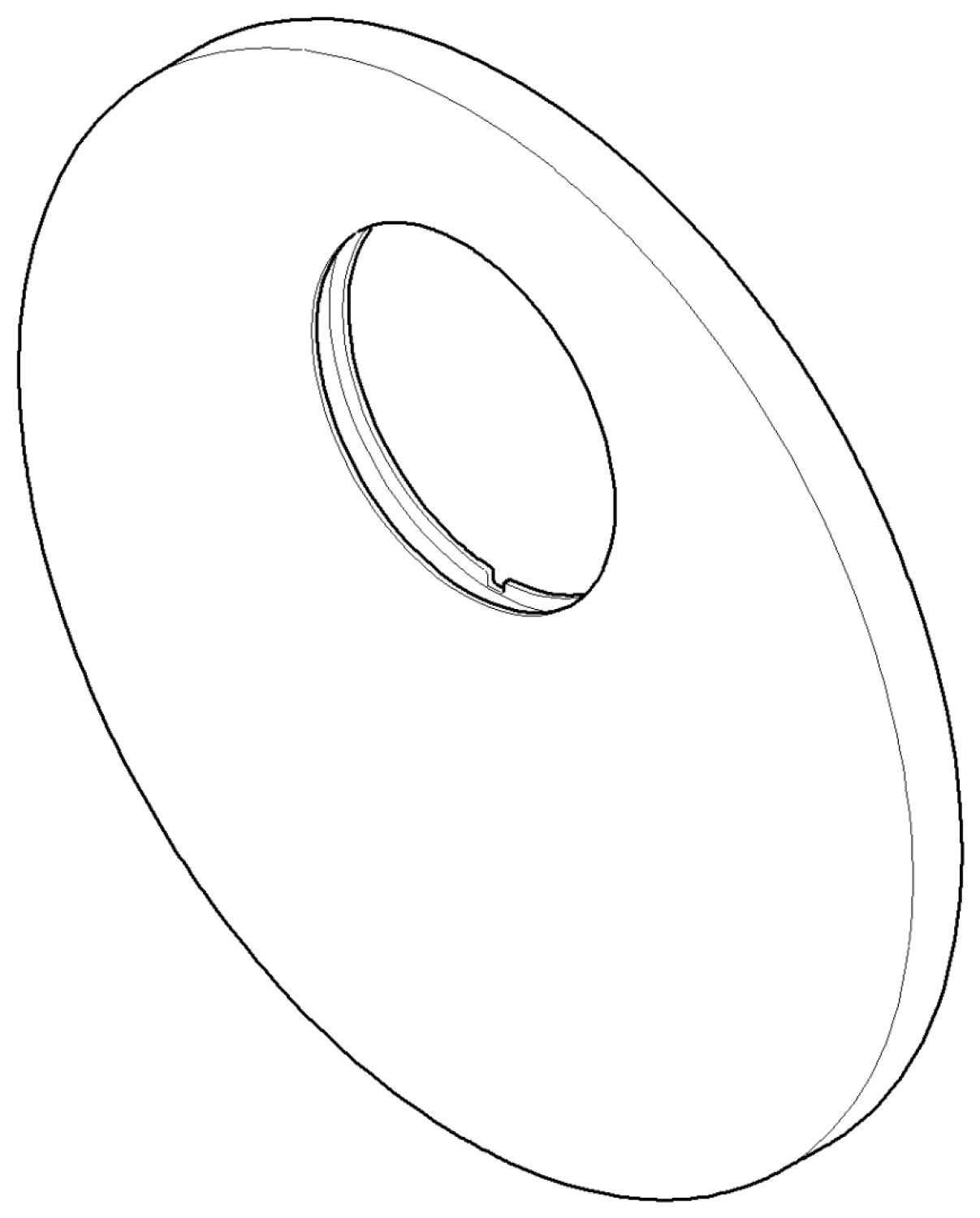 DO Rosette für Brause ERSATZTEILE 091102251 D 150 x 9 mm Weiß matt