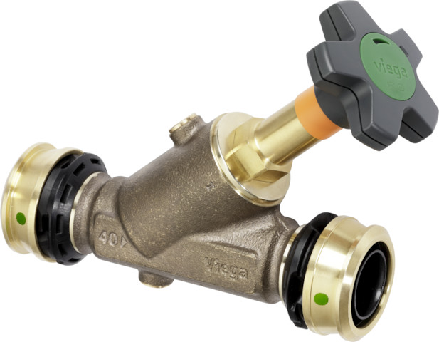 Viega KRV-Ventil mit SC Easytop 5338.5 in 40mm Siliziumbronze