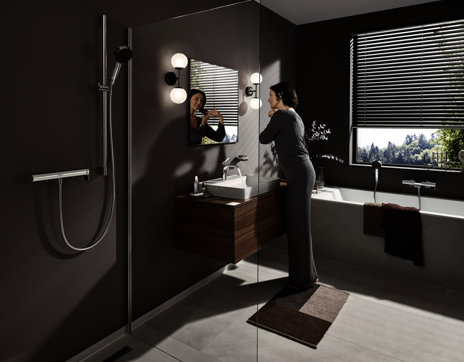 Hansgrohe Wannenmischer Aufputz Vivenis chrom