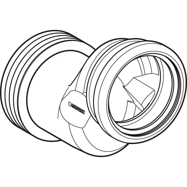 Geberit Set Anschlussstutzen für Wand-WC 5 cm etagiert d90/di90, grau