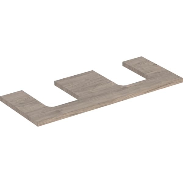Geberit ONE WT-Pl. Aus re/li f. AWT Schalenf. 120x3x47cm, Nussbaum hickory