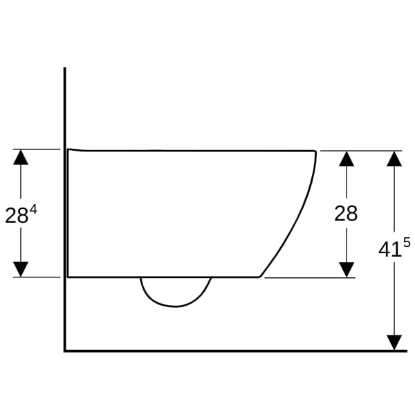 Geberit Wand-WC f. UP-Spülkasten f. Geberit AquaClean Tuma, weiß KeraTect
