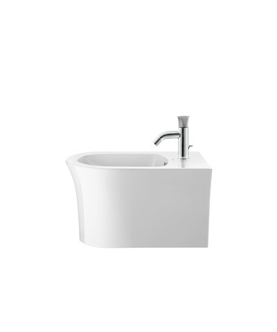 Duravit Wandbidet White Tulip, 540mm, Weiß mit ÜL, mit HLB, 1 HL, WGL