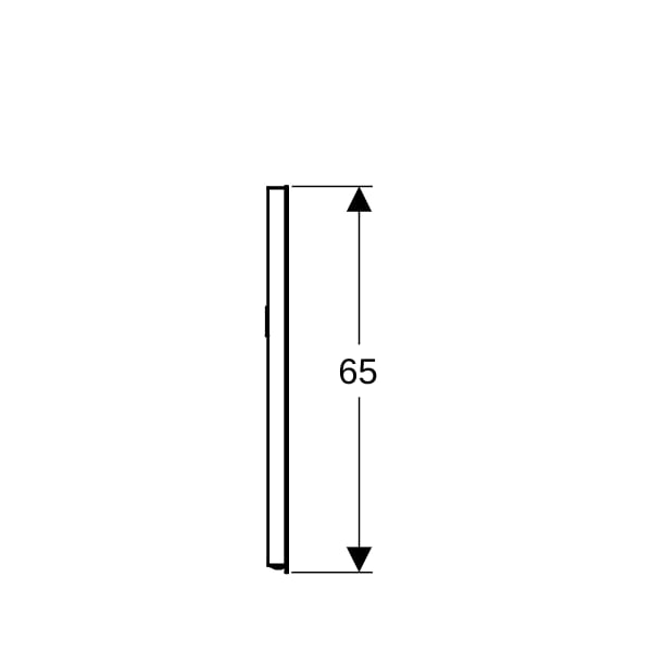 Geberit Renova Compact Lichtspiegel 50x65x3,5cm