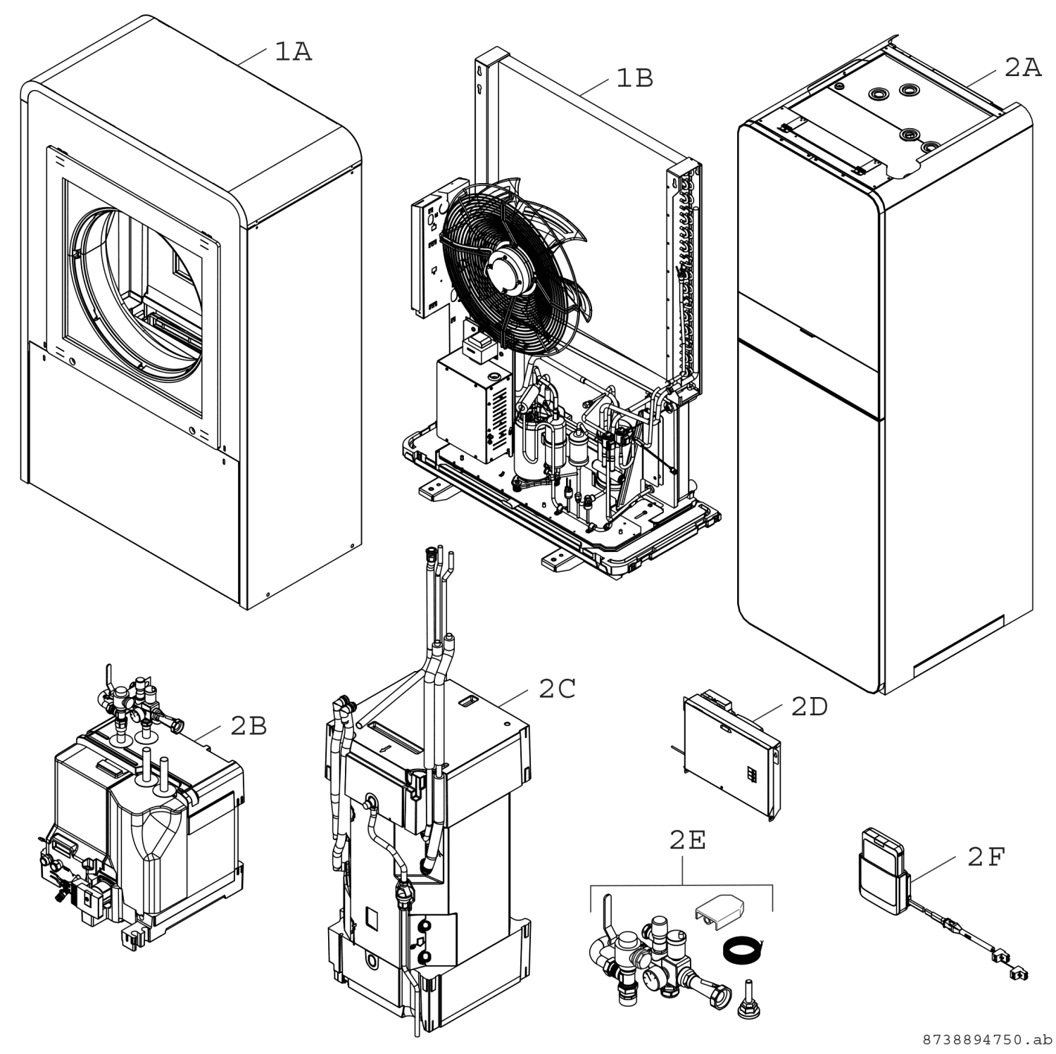 BOSCH Luft/Wasser-Wärmepumpe Compress CS7000i AW 9 IRMS, innen, solaroptimiert