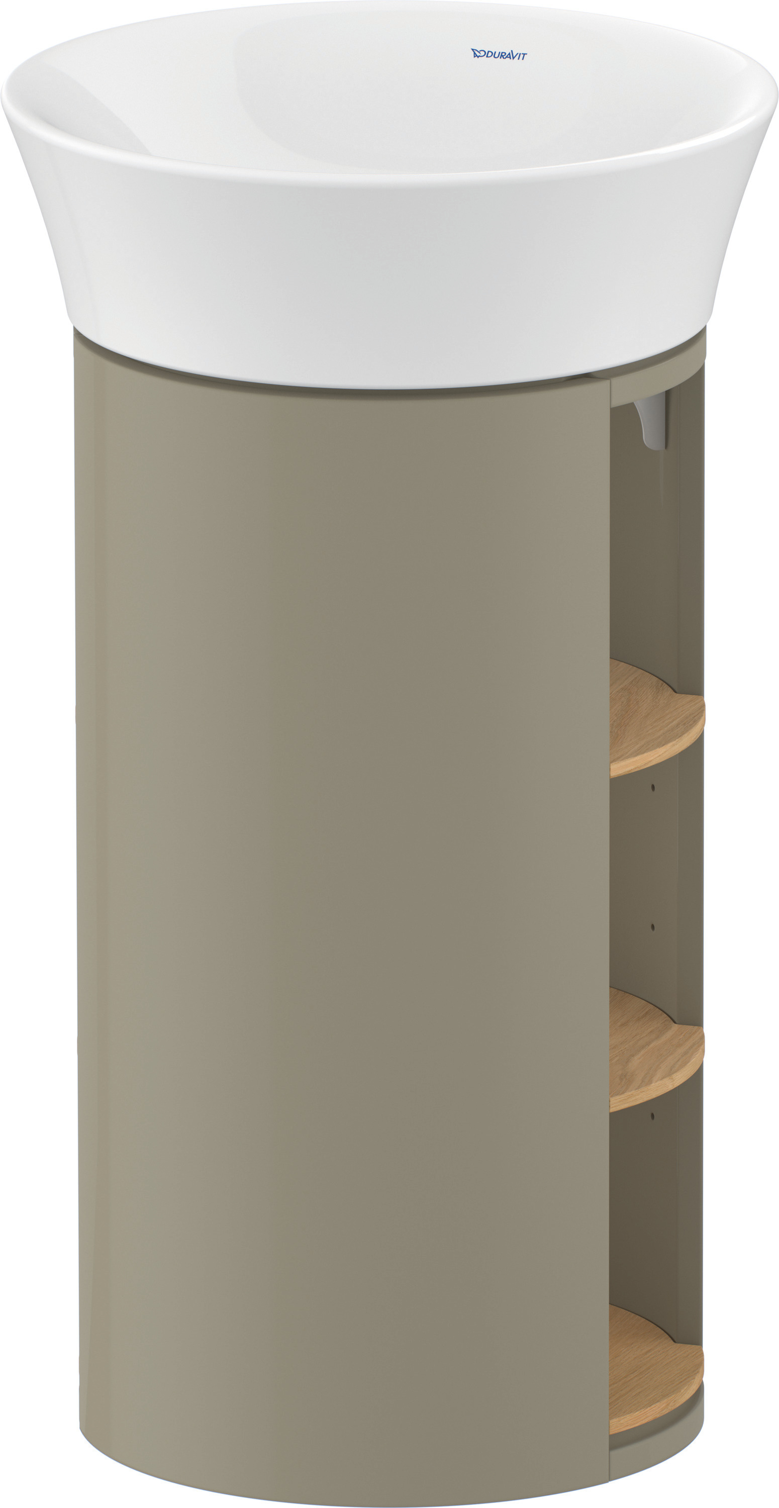Duravit WTU White Tulip bodenst. 751x350x410mm, Eiche N.M./St.gr.HGL