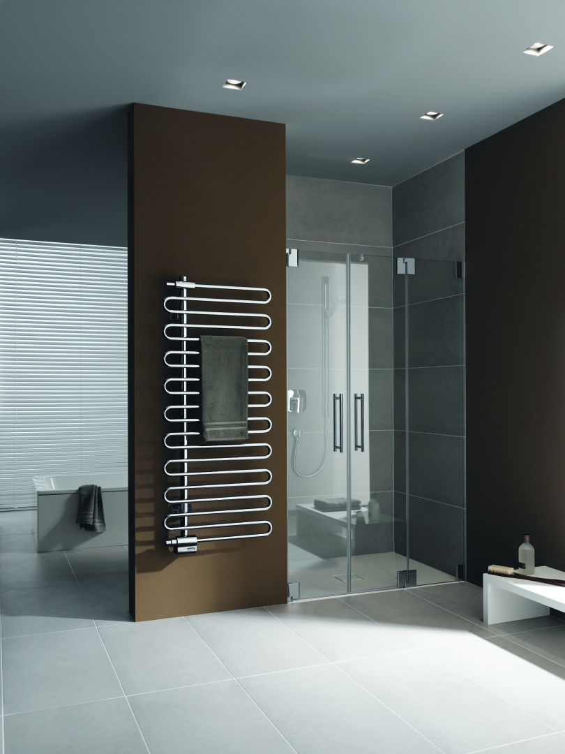 Kermi Icaro BH1866x58x600mm QN804,schwarz soft (RAL 9005 MT),links