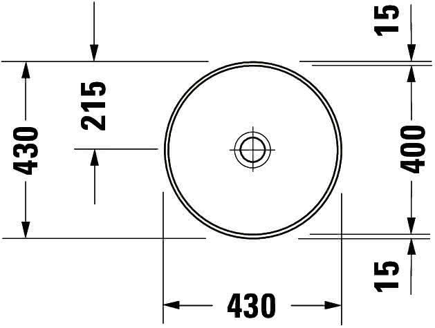 DU Einbauwaschtisch Architec 400 mm EB v.unten, ohne ÜL, ohne HLB, weiß