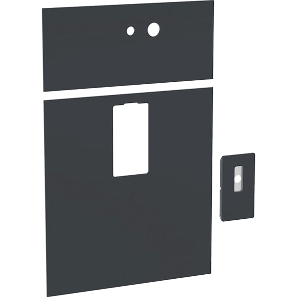 Geberit Frontverkleidung für Geberit Monolith für WT, B: 73cm 10re Glas schwarz
