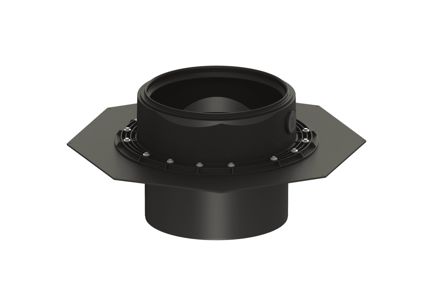 KESSEL-Verlängerungsstück H: 360 mm, mit mittigem Flansch