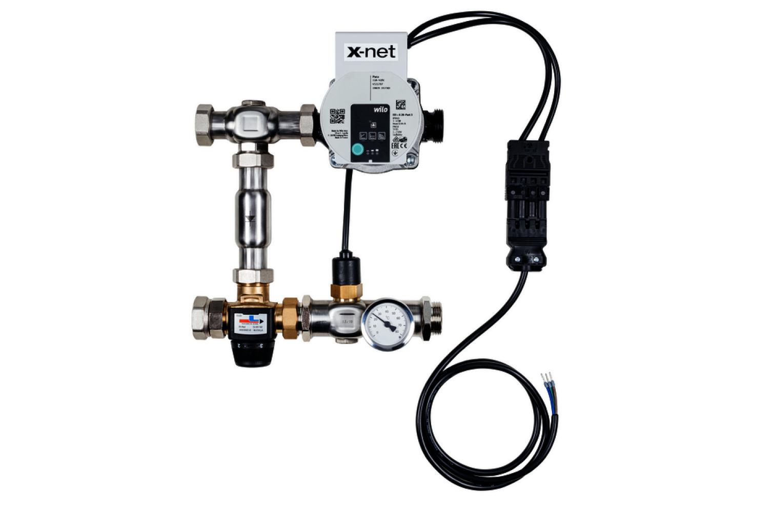 Kermi x-net Regelstation Standard 1' komplett elektrisch verdrahtet