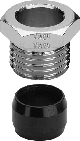 Viega Verschraubung 94576.1 in 15mm x G1/2 Messing vernickelt