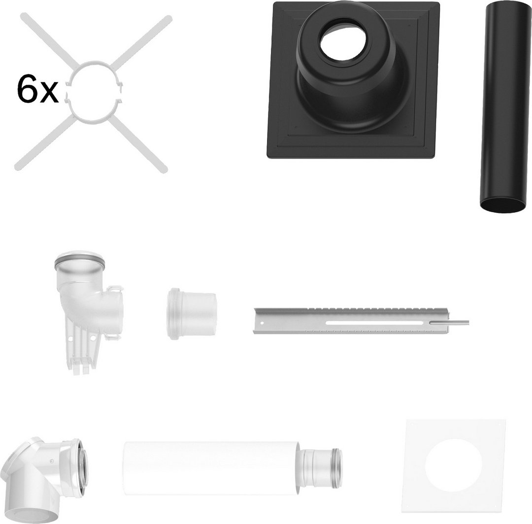 BOSCH Abgaszubehör FC-Set80-C93x (oben) Grundbausatz C93x, d:80/125mm